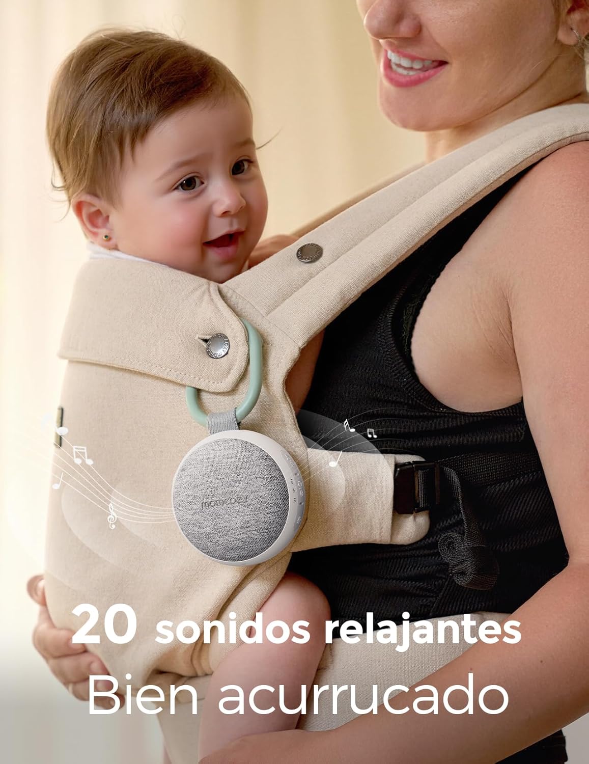 Luz nocturna + ruido blanco portátil Momcozy