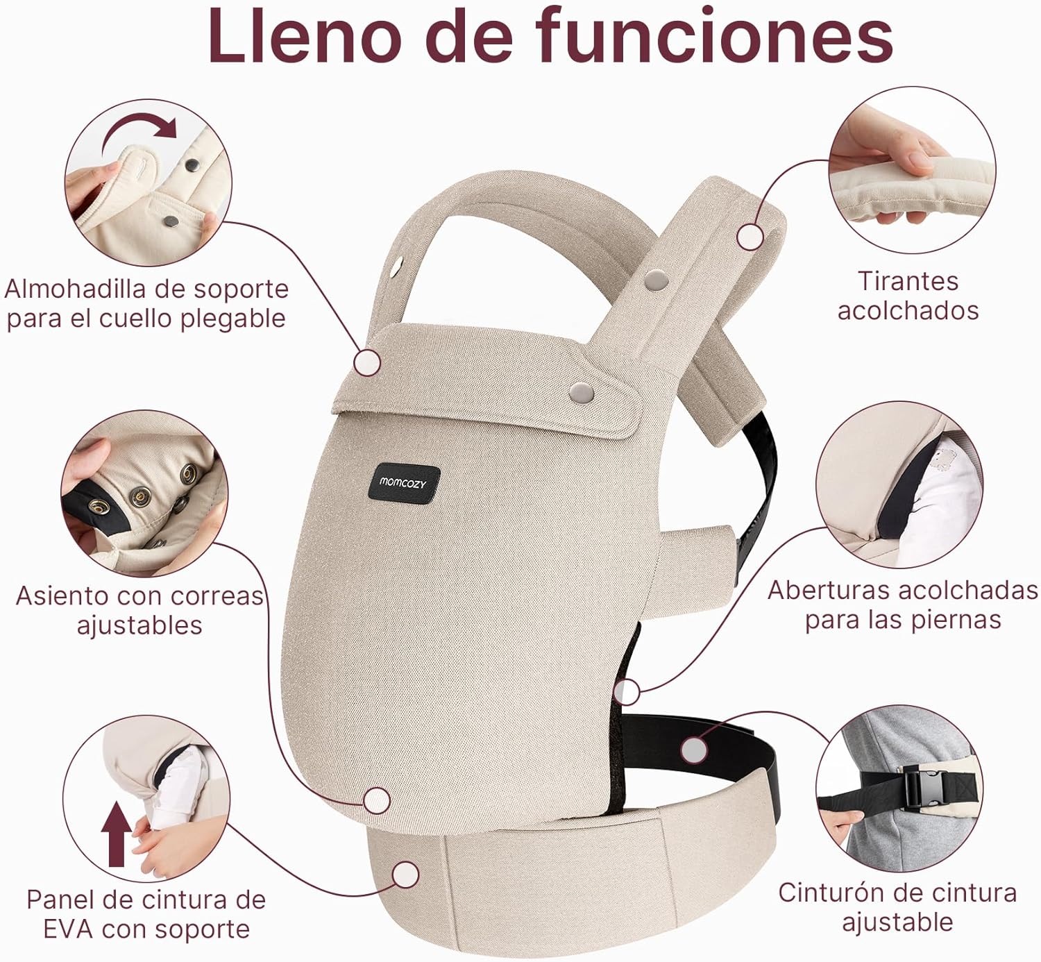 Portabebés Momcozy ergonómico
