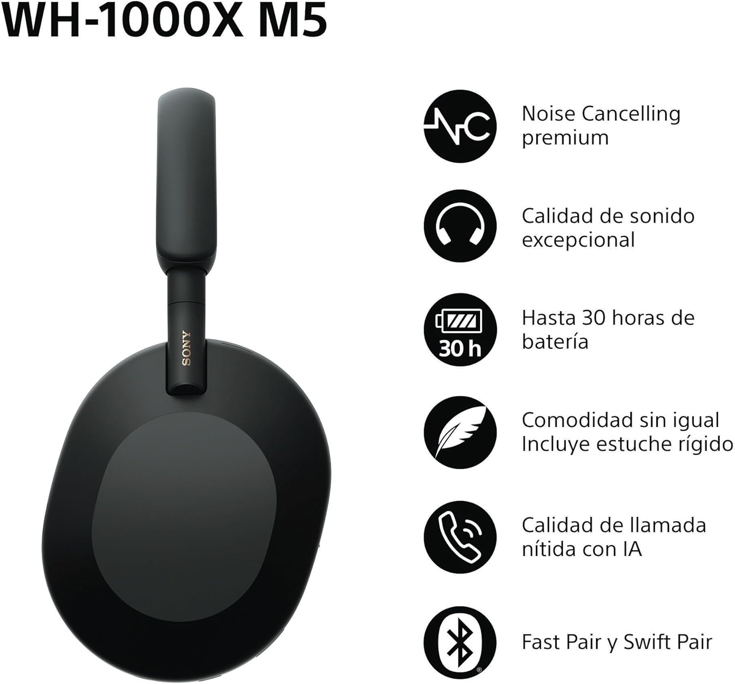 Sony WH-1000XM5 — Auriculares cancelación de ruido
