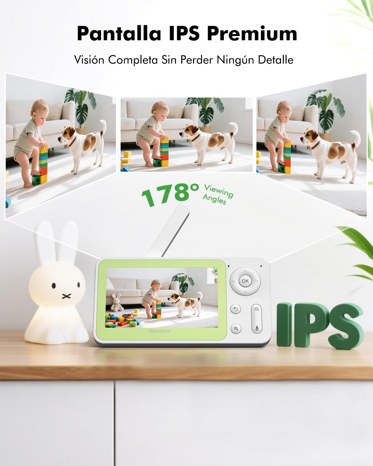 BOIGUN Vigilabebés HD con App